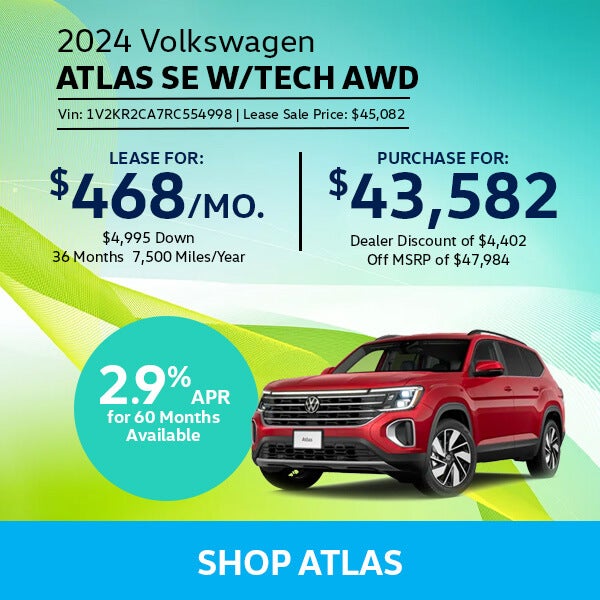 VW Atlas Special Offer Hanover, MA
