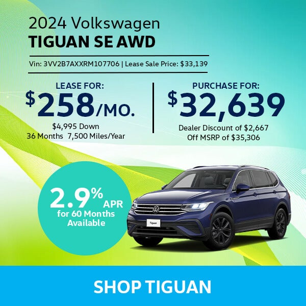 VW Tiguan Special Offer Hanover, MA
